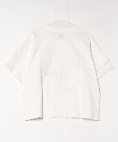 カットソー OKIRAKU x ROSE BUD/MESH RIC PRINT TOP OKIRAKU tシャツ (OKIRAKU x ROSE BUD)MESH METARIC PRINT TOP