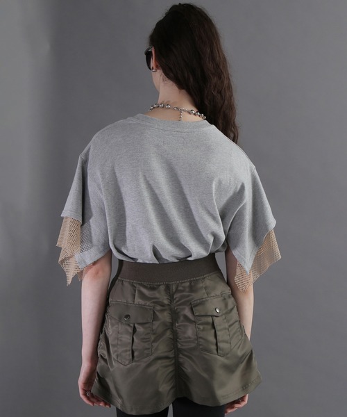 ブラウス シャツ (OKIRAKU×ROSEBUD)SPRAY PRINT LIKE BLOUSE レディース OKIRAKU ブラウス シャツ (OKIRAKU×ROSEBUD)SPRAY PRINT LIKE