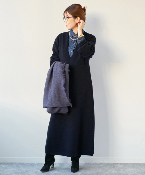 plage（プラージュ） ニットワンピース 38 グレー レディース