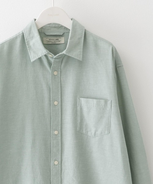 RAB　リネン混長袖シャツ URBAN RESEARCH Sonny Label シャツ 吸水速乾リネン混ロング