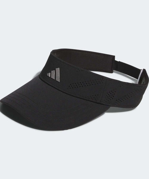 adidas（アディダス） サンバイザー メタルロゴ テックバイザー