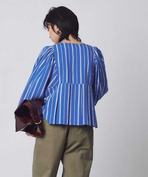 RASW ブラウス シャツ 「RASW」ボリュームスリーブプリーツ
