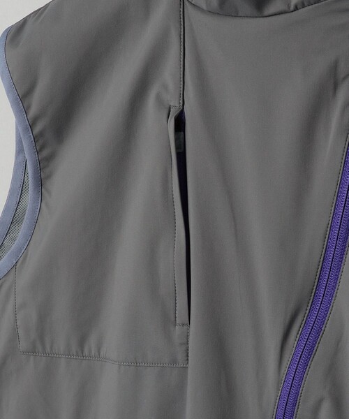 ベスト ジレ 「MARMOT CAPITAL」カーブジップ ナイロン ベスト/MD.GRAY レディース MARMOT CAPITAL ベスト ジレ 「MARMOT CAPITAL」カーブジップ