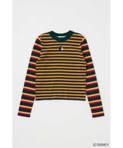 ニット セーター MD STRIPE ロングTシャツ / MICKEY レディース
