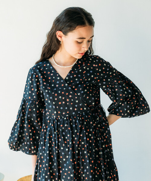FREAK'S STORE ワンピース インドボイル カシュクールワンピース