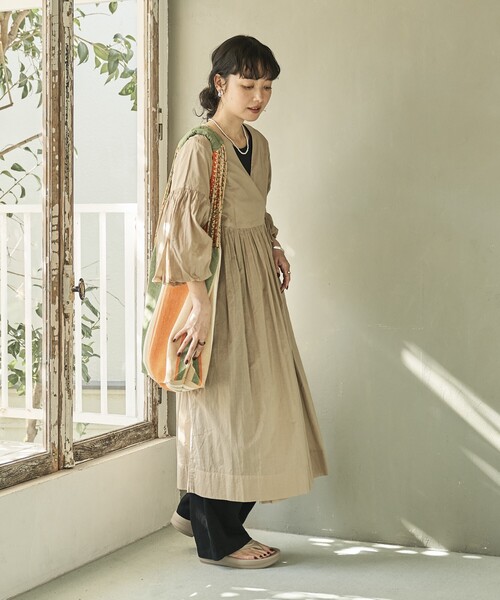 FREAK'S STORE ワンピース インドボイル カシュクールワンピース
