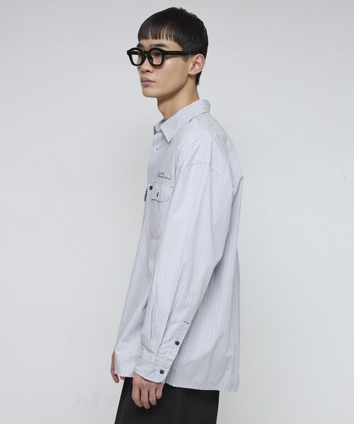 未使用☆ MATTEAU マトー ストライプシャツ 1 MATTEAU/マトー】CLASSIC STRIPE SHIRT｜ベーセーストックの