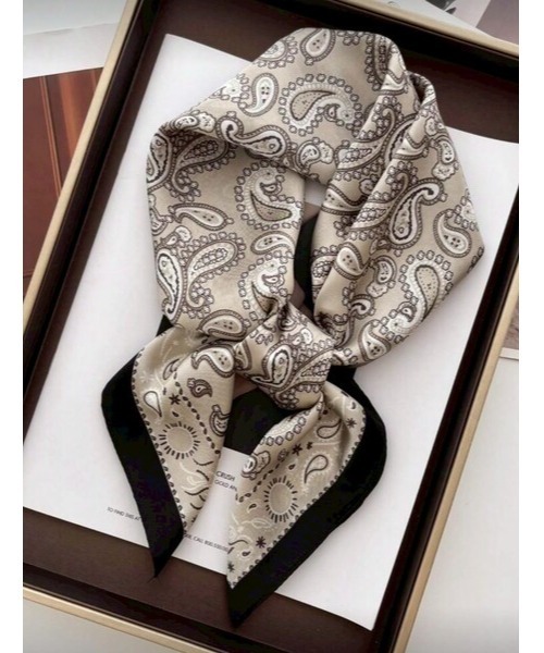 ARTIFICIAL SWEETENER スカーフ バンダナ 「 」シルクタッチレトロ柄