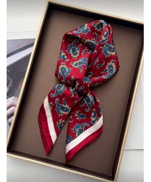 ARTIFICIAL SWEETENER スカーフ バンダナ 「 」シルクタッチレトロ柄