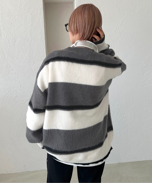 「apres jour mignon」 長袖ニット X-LARGE グレー レディース_画像5