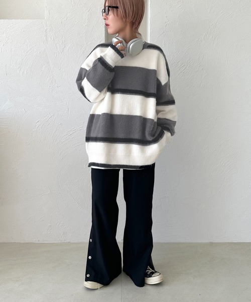 「apres jour mignon」 長袖ニット X-LARGE グレー レディース_画像6