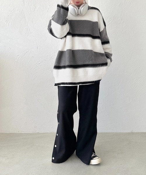 「apres jour mignon」 長袖ニット X-LARGE グレー レディース_画像7