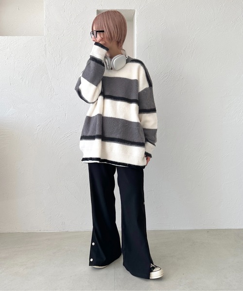 「apres jour mignon」 長袖ニット X-LARGE グレー レディース_画像8