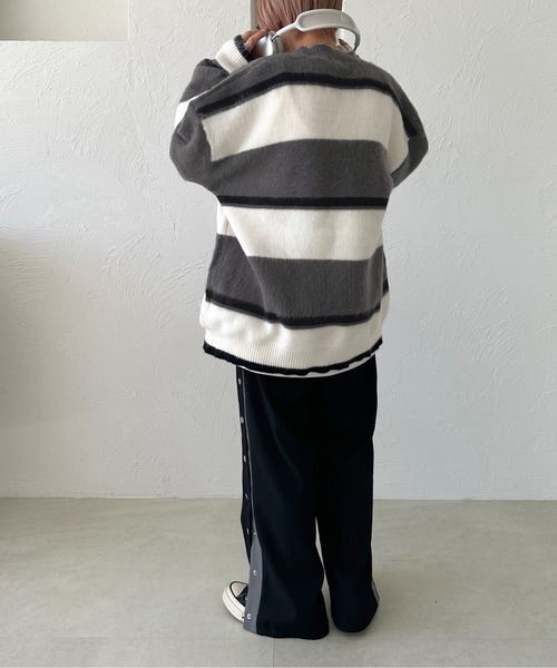 「apres jour mignon」 長袖ニット X-LARGE グレー レディース_画像9