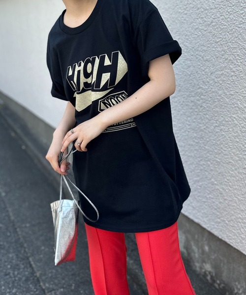 mi via loca tシャツ 半袖 「GILDAN」立体HIGH NOON ロゴTシャツ 「PT