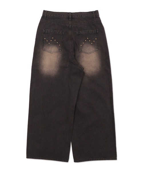WEGO（ウィゴー） ジーンズ WEGO/スーパーバギースタッズデニムパンツ