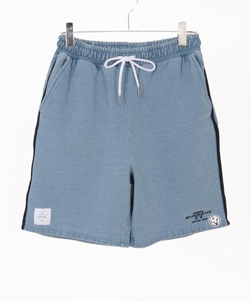 seventy seven パンツ mp13504-denim jersey short pants ニットデニム