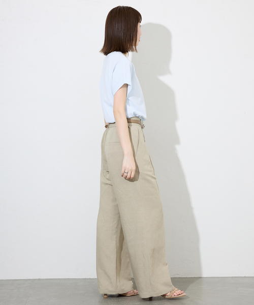 ニット セーター 「接触冷感/UV機能」FROSTYCOTTON フレンチスリーブプルオーバー レディース SLOBE IENA ニット セーター 「接触冷感/UV機能」FROSTYCOTTON