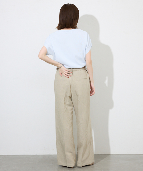 モラビト　春夏秋ニット　ベージュ　定価　53,900円 授乳もオフィスも両立カシュクールネックニットトップスxyf9368