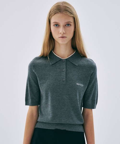 ポロシャツ ポロ KNIT SLIMFIT SHIRT PIQUET レディース