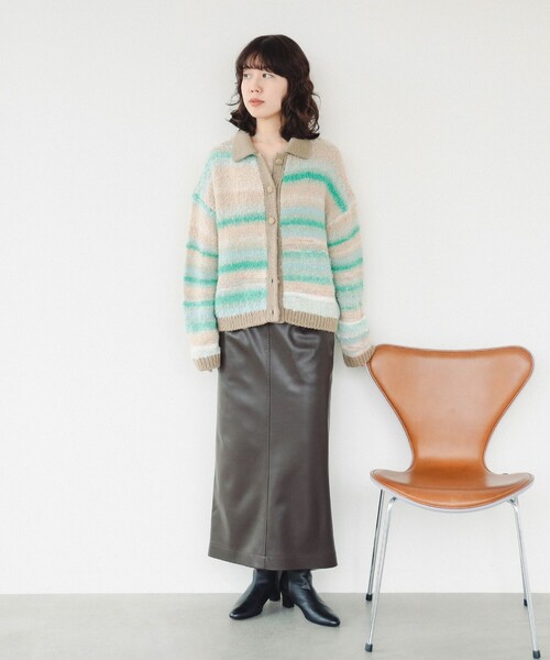 10T172☆ EFFE BEAMS Room No.8 ニット カーディガン EFFE BEAMS - 10T172☆ EFFE BEAMS Room No.8 ニット カーディガンの