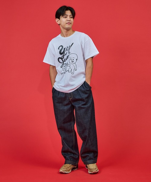 DANIEL JOHNSTON（ダニエルジョンストン） tシャツ S/S TEE“YIP JUMP