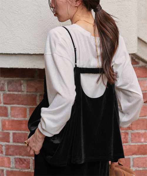 ベロアレース ペプラムビスチェキャミソール Eimee Law│Eimee Law