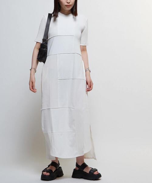 CONVERSE TOKYO ワンピース 「HL」PATCHWORK RIB DRESS