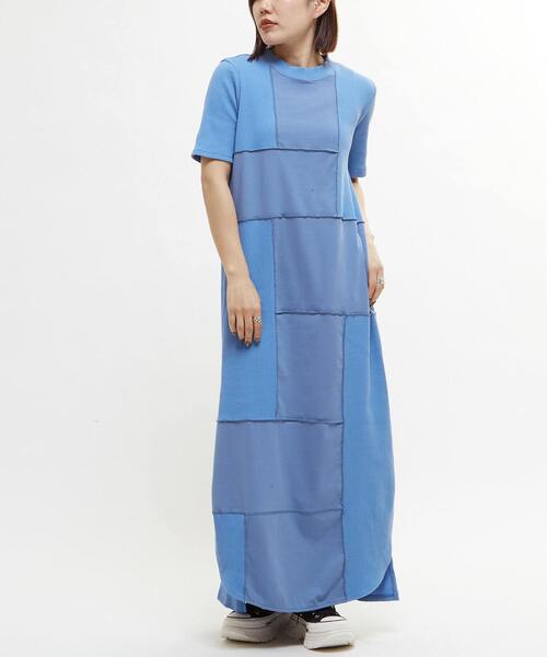 ワンピース PATCHWORK DRESS CONVERSE TOKYO ワンピース 「HL」PATCHWORK RIB DRESS