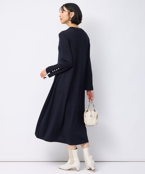 23区（ニジュウサンク） ニットワンピース 38 ネイビー レディース