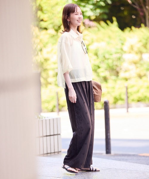 Rope Picnic ブラウス ROPE' PICNIC（ロペ ピクニック） ブラウス シャツ ラッフルカラー