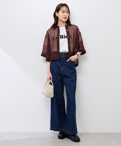 ROPE' PICNIC(ロペ ピクニック) ブラウス シャツ 「接触冷感」ハーフ ROPE' PICNIC(ロペ ピクニック) ブラウス シャツ 「接触冷感」ハーフ