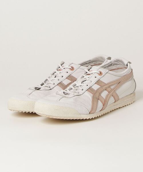 Onitsuka Tiger ホワイトスニーカー トラチャーム付き Onitsuka Tiger 「Onitsuka Tiger」 ローカットスニーカー 23.5