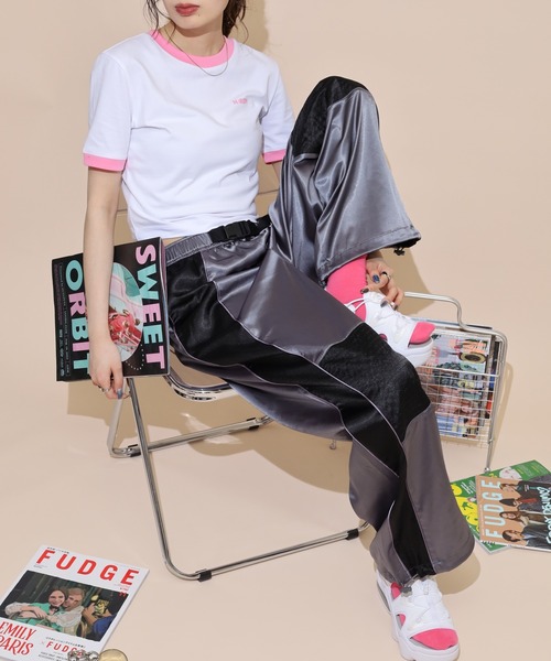 【値下げ500&オークション】 NERDY トラックトップス トラックパンツ NERDY パンツ バイカートラックパンツ メンズ レディース