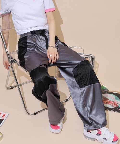 【値下げ500&オークション】 NERDY トラックトップス トラックパンツ NERDY パンツ バイカートラックパンツ メンズ レディース