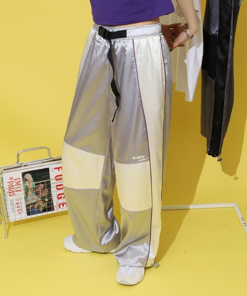 【値下げ500&オークション】 NERDY トラックトップス トラックパンツ NERDY パンツ バイカートラックパンツ メンズ レディース