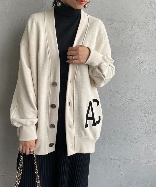 「AMERICANA」 カーディガン ONE SIZE アイボリー レディース