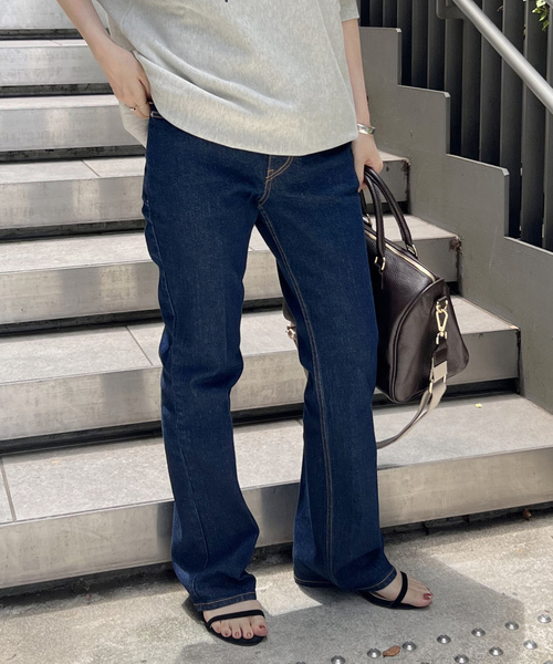 ♡着用1回♡Spick and spanサックスブルー ストレートデニム36 ♡着用1回♡Spick and spanサックスブルー ストレートデニム36