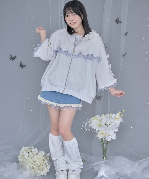 ililil パーカー 「ililil/イルイルイル」「生クリームフリルのバブみ