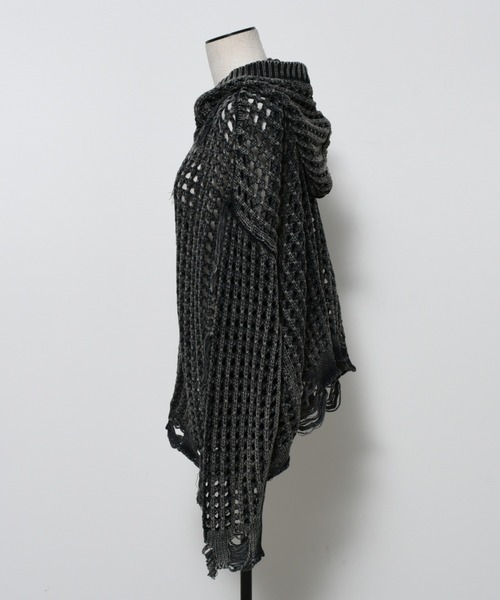 REFLEM フリンジニットパーカー ブラック フリーサイズ REFLEM（レフレム）の「『REFLEM/レフレム』フリンジニットパーカー