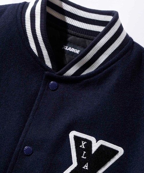 XLARGE 「XLARGE」 スタジャン L グリーン メンズ : ZOZOTOWN Yahoo!店