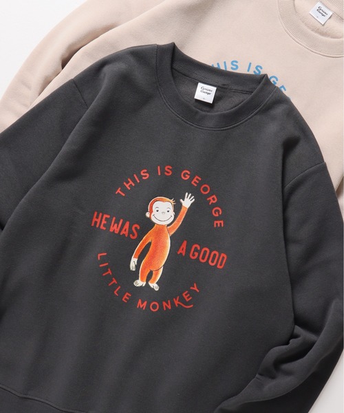 ALWAYS GOOD TIME トレーナー スウェット 「おさるのジョージ」裏起毛