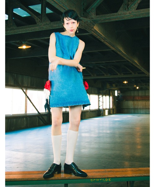 Little sunny bite（リトルサニーバイト） ワンピース denim ribbon