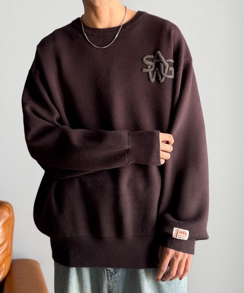 Java セーター ニット 「JaVaジャバコラボ」立体編みで飾る個性