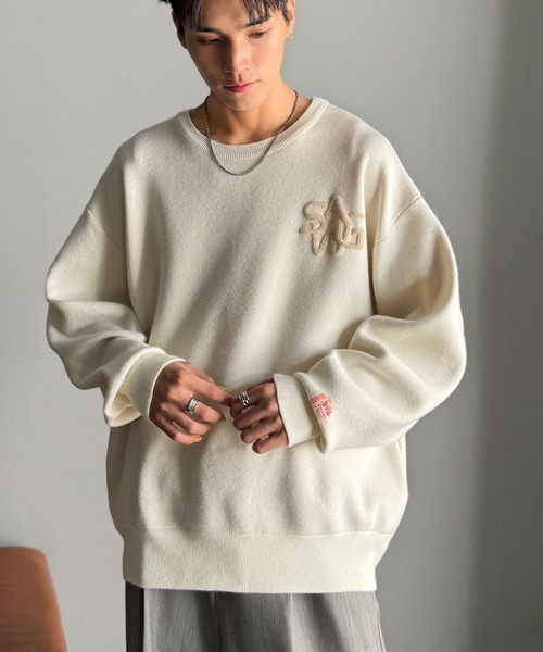 Java セーター ニット 「JaVaジャバコラボ」立体編みで飾る個性