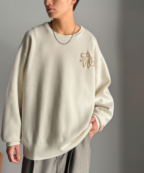 Java セーター ニット 「JaVaジャバコラボ」立体編みで飾る個性