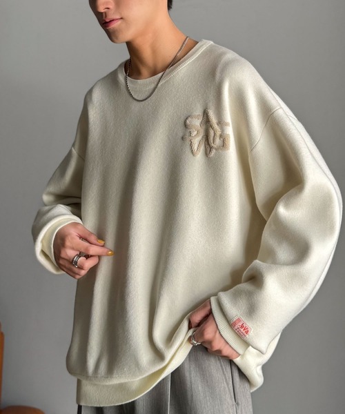 新品未使用 kapital NEWSPAPER柄 ニットセーター サイズ3 Kapital 8G Knit Newspaper Pattern Crew Sweater (Kountry News) | CO