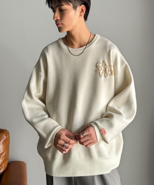 Java セーター ニット 「JaVaジャバコラボ」立体編みで飾る個性