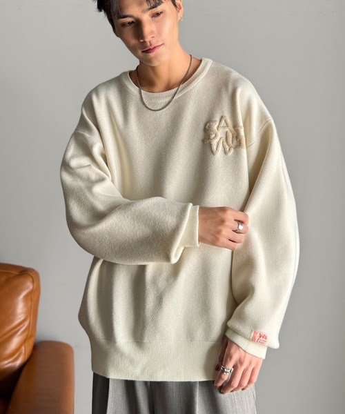 Java セーター ニット 「JaVaジャバコラボ」立体編みで飾る個性