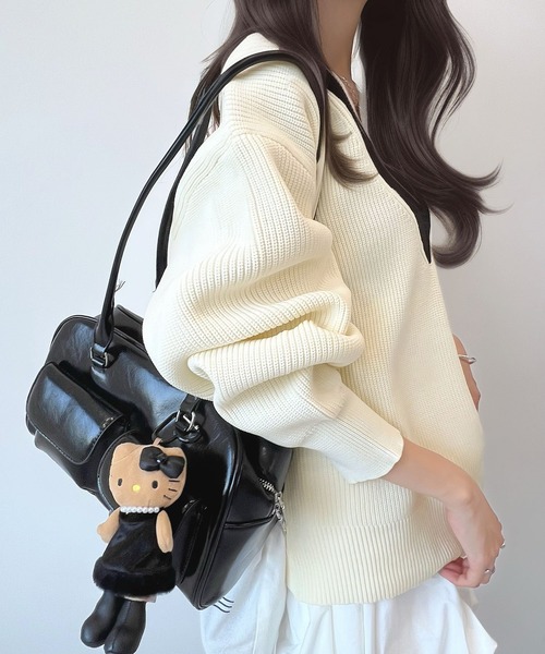 CHARME BY MICOLA ニット セーター ワンホン×レトロなデザイン